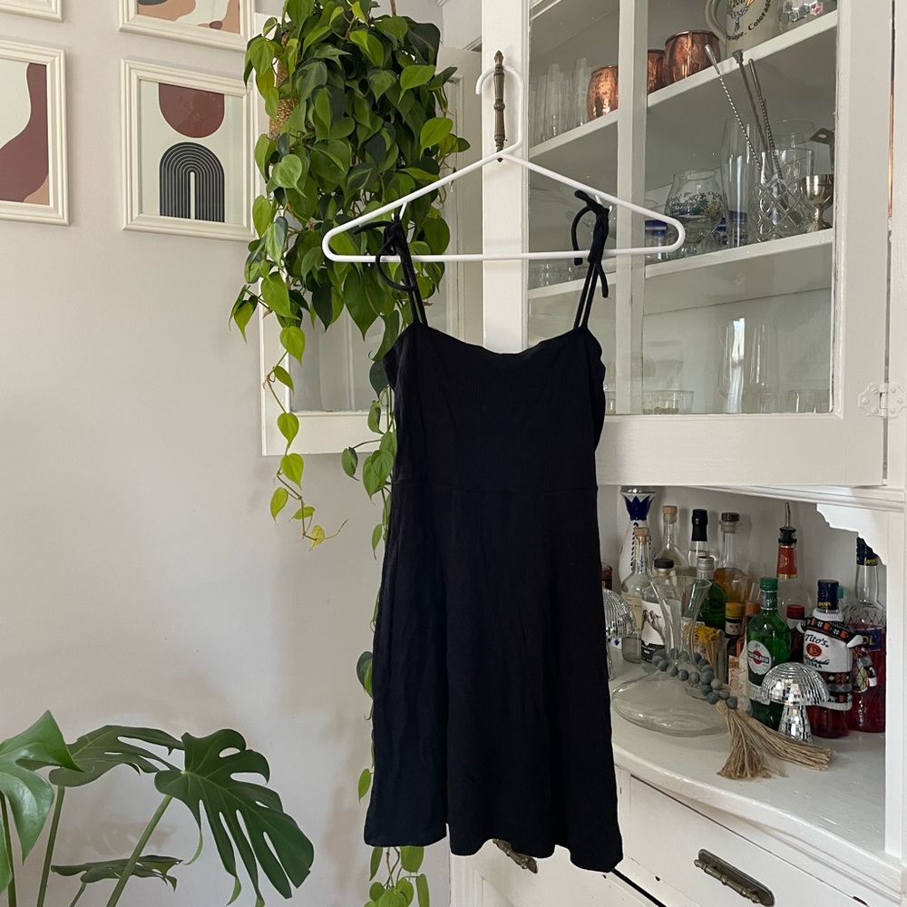 Black Dress with Ties